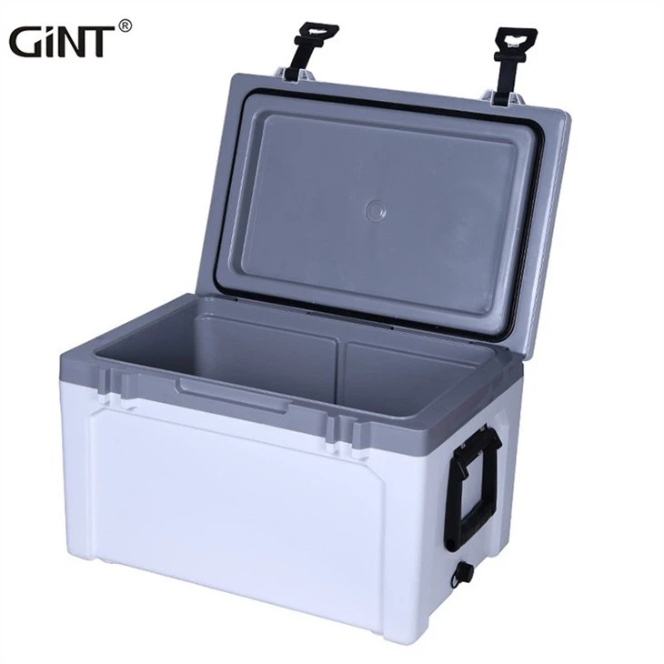 Large Food Drink Storage Insulated Plastic Ice Cooler Box With Handle