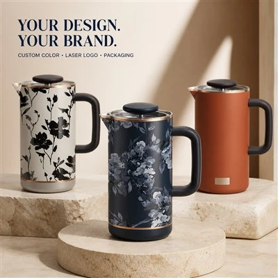 Partihandel 34Oz Diskmaskin rengöring Rostfritt stål fransk press